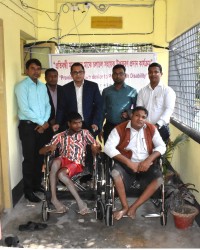 Assistive device distribution among Person with Disability by Honorable Upazila Administration Officials.