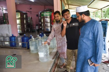 The UNO of Satkhira Sadar visited Rishilpi campus.