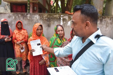 Distributing Leaflets to Raise Awareness on World Water Day.