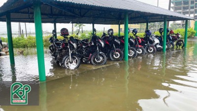 Waterlogged in Rishilpi Campus